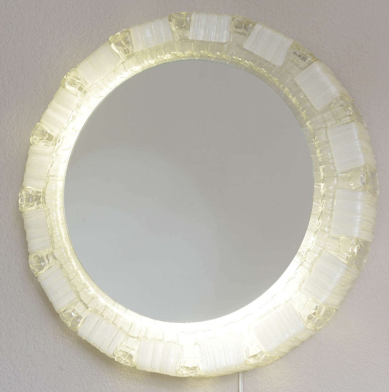 Clear and White Resin Backlit Mirrors For Sale at 1stDibs