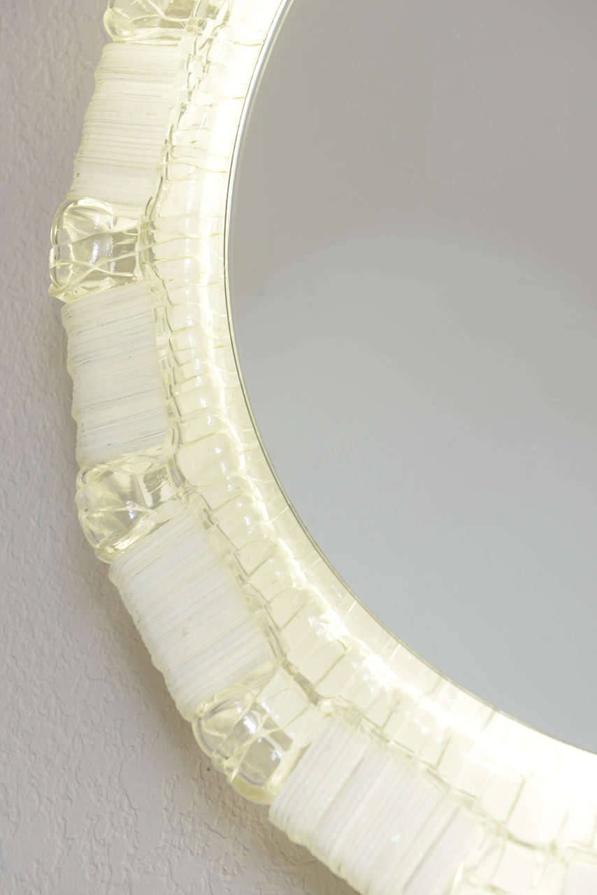 Clear and White Resin Backlit Mirrors For Sale at 1stDibs