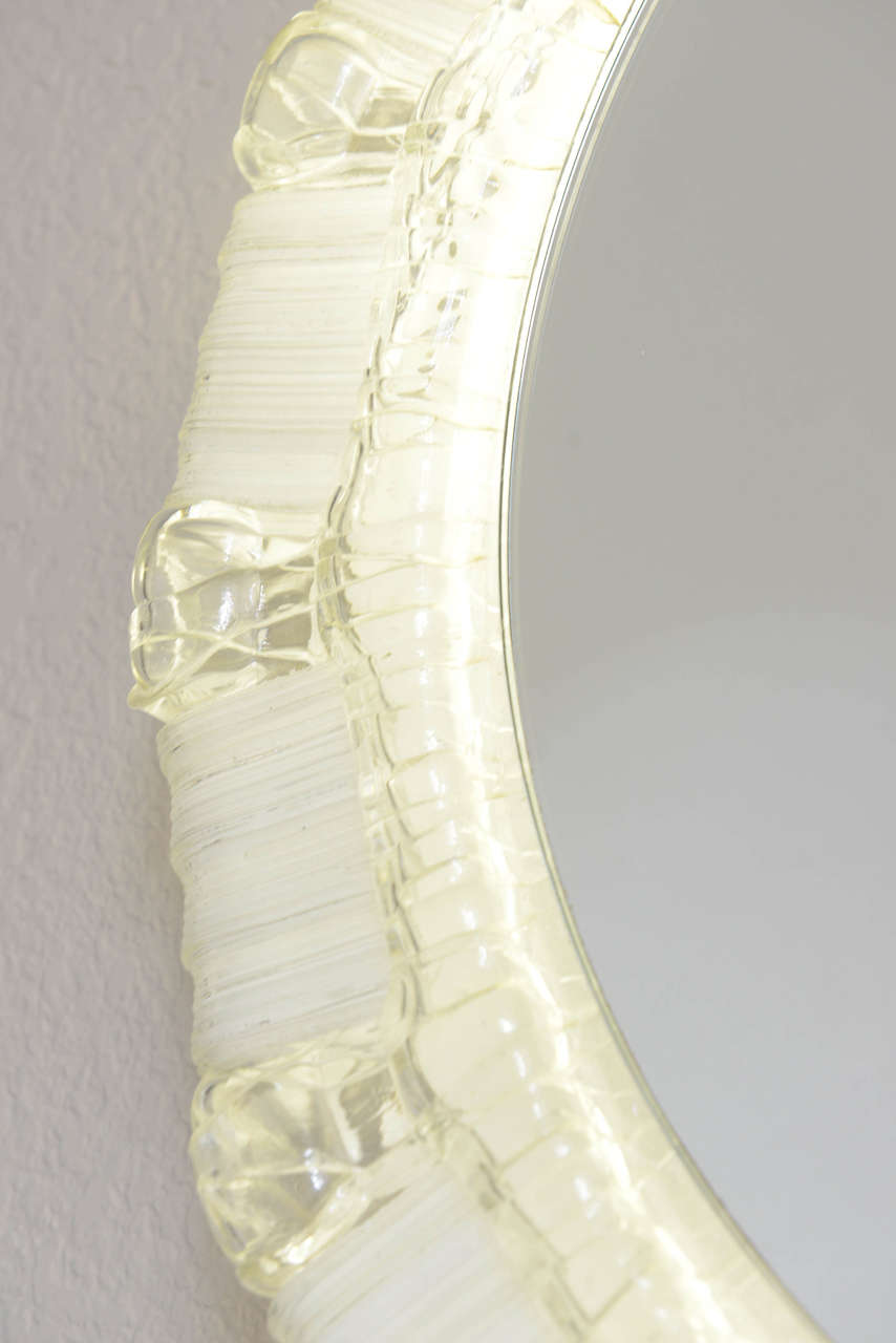 Clear and White Resin Backlit Mirrors For Sale at 1stDibs