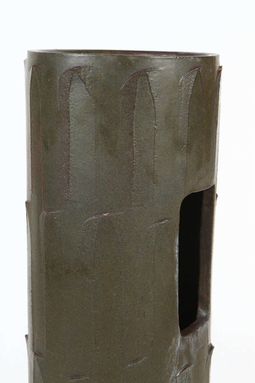 Mid-20th Century Cressey Pot with Cut Out Detail