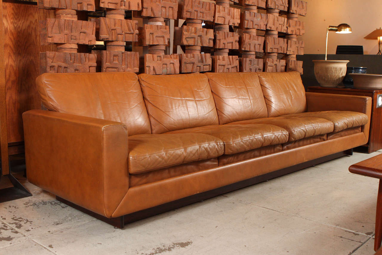 Massive Leather Sofa