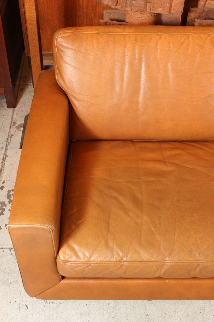 Massive Leather Sofa For Sale at 1stDibs