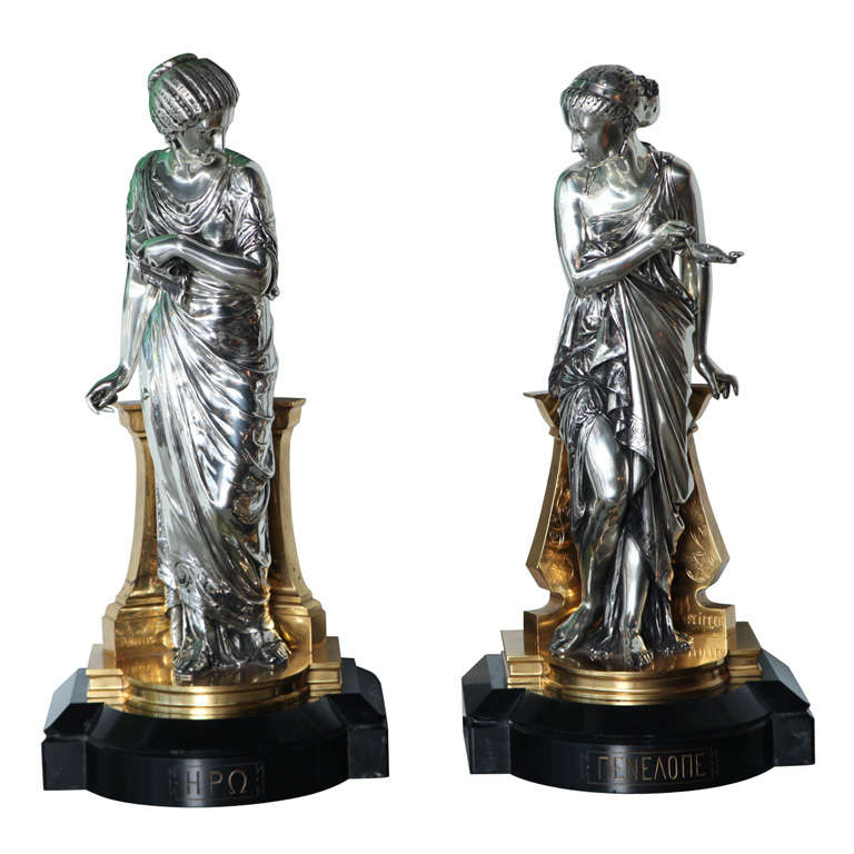 Important Pair of Tiffany and Co. Figures by Peiffer For Sale