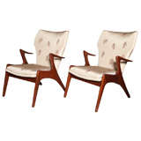 A pair of Armchairs in the manner of Kagan