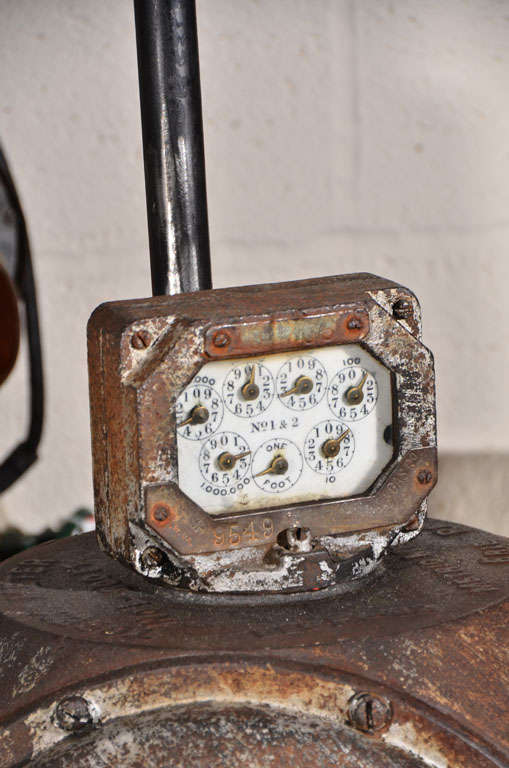 American Old Gas Meter Re-purposed as Table Lamp