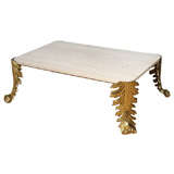 A Glamorous Italian Acanthus Leafed Cocktail Table
