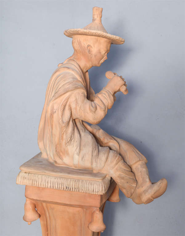 Terracotta Figure on Pedestal 3