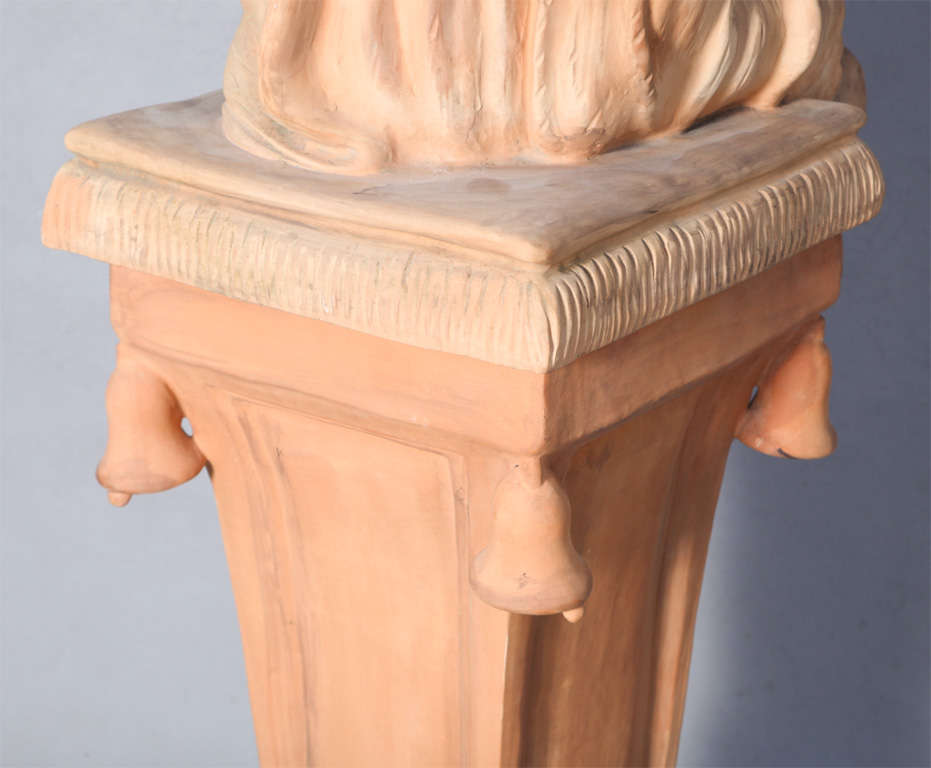 Terracotta Figure on Pedestal 5