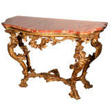 Roccoco Style Giltwood Console