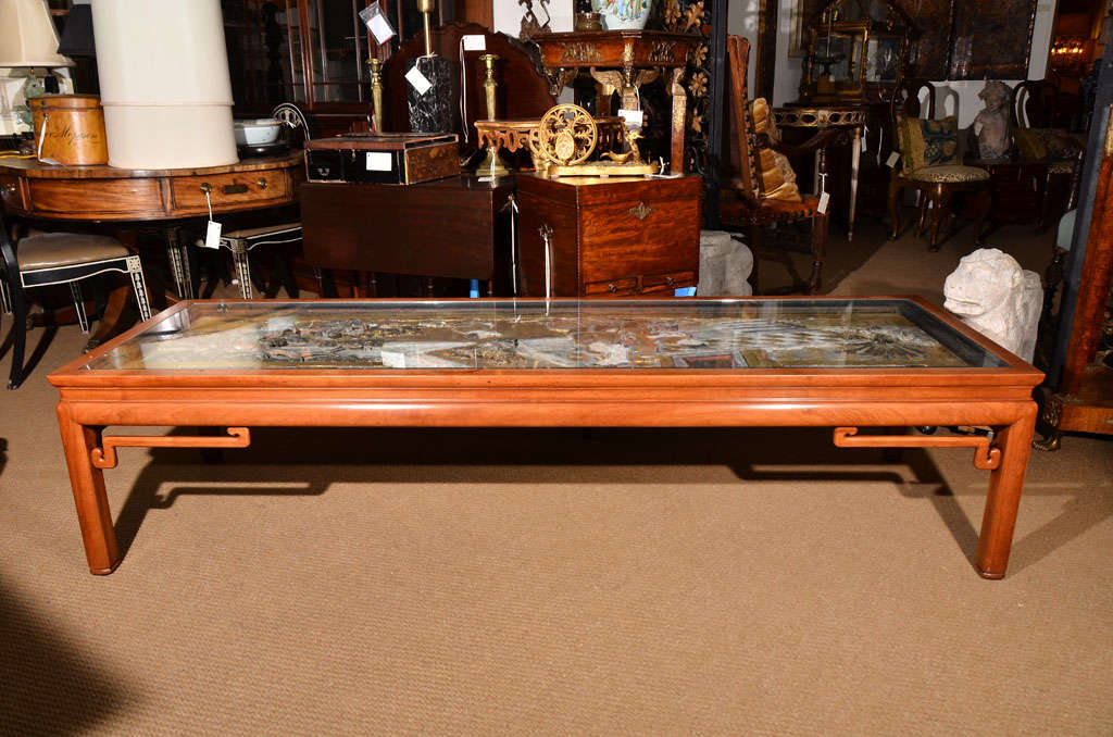 japanese hand carved coffee table
