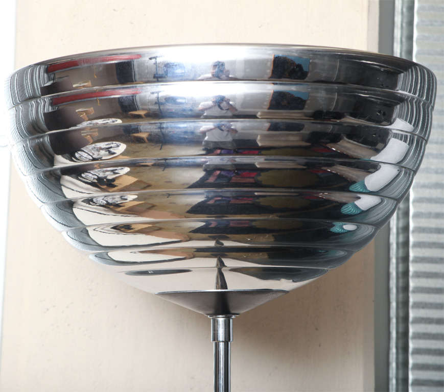 Mid-Century Modern Aluminum Floor Lamp