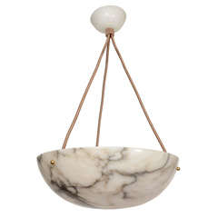 Antique Alabaster Light Fixture