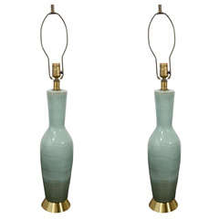 Seafoam Ceramic Table Lamps