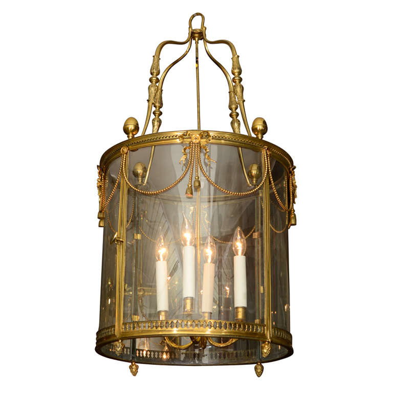 Louis XVI Style Bronze Lantern