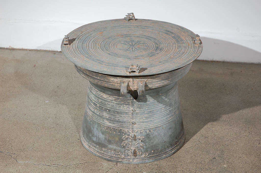 Outdoor Asian Bronze Rain Drum