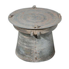 Antique Outdoor Asian Bronze Rain Drum