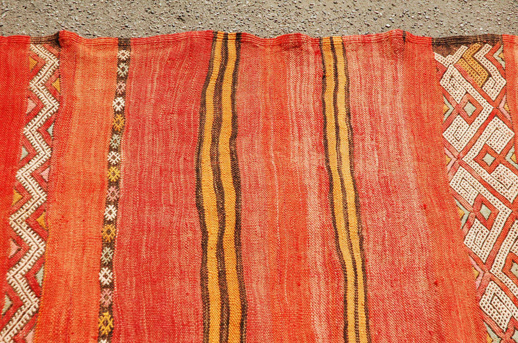 Wool Moroccan Tribal Atlas Vintage Carpet