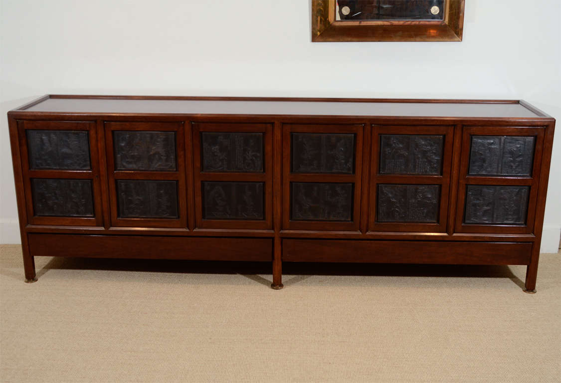 A Very Rare Custom Made Ed Wormley for Dunbar Janus Sideboard.