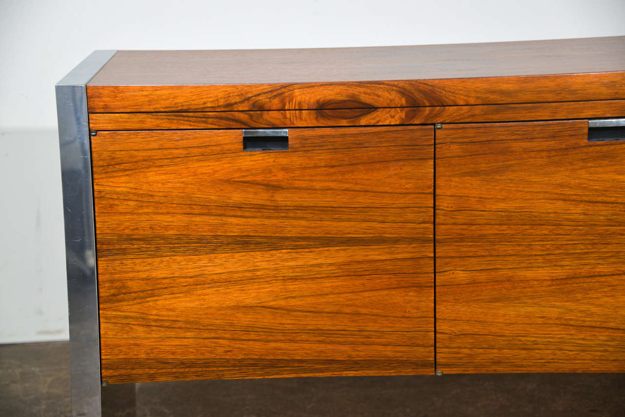 Chrome Roger Sprunger Credenza for Dunbar