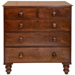 ENG. VICTORIAN SM. 5 DRAWER CHEST OF DRAWERS