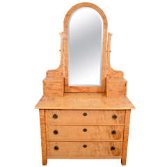 Art Nouveau Vanity with Chest of Drawers 6