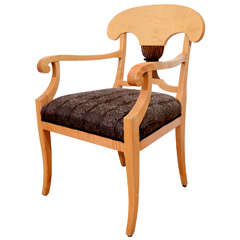 Oversized "Napoleon Hat" Biedermeier Armchairs 8
