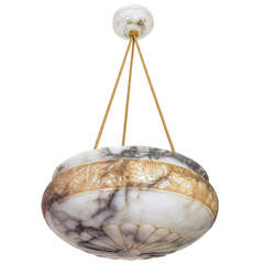 An Alabaster Light Fixture
