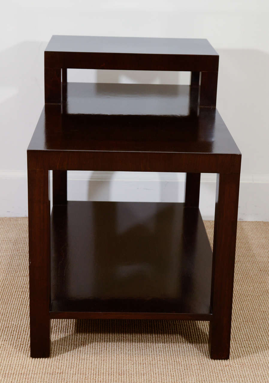 American Mid-Century Style Lamp Table, Made to Order