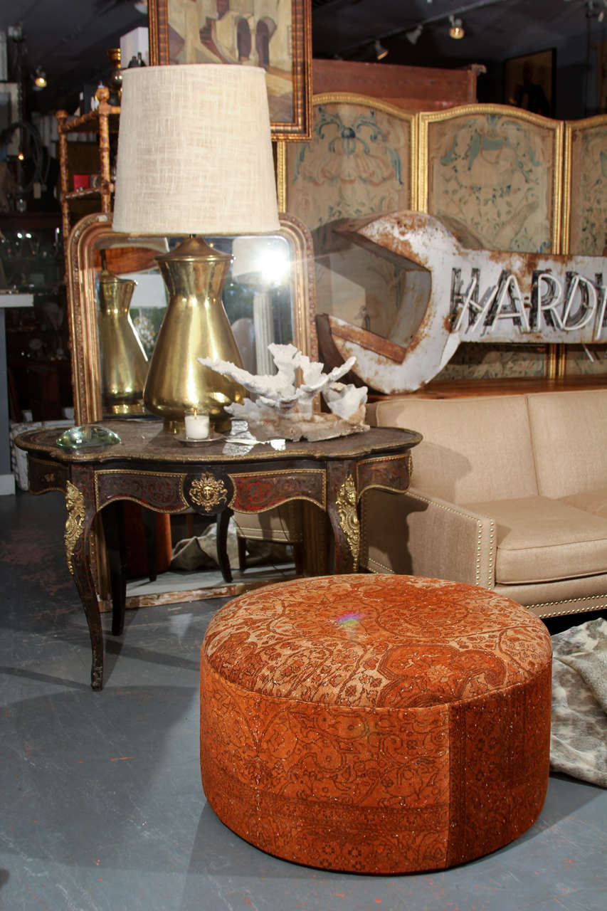 Round Pumpkin Ottoman