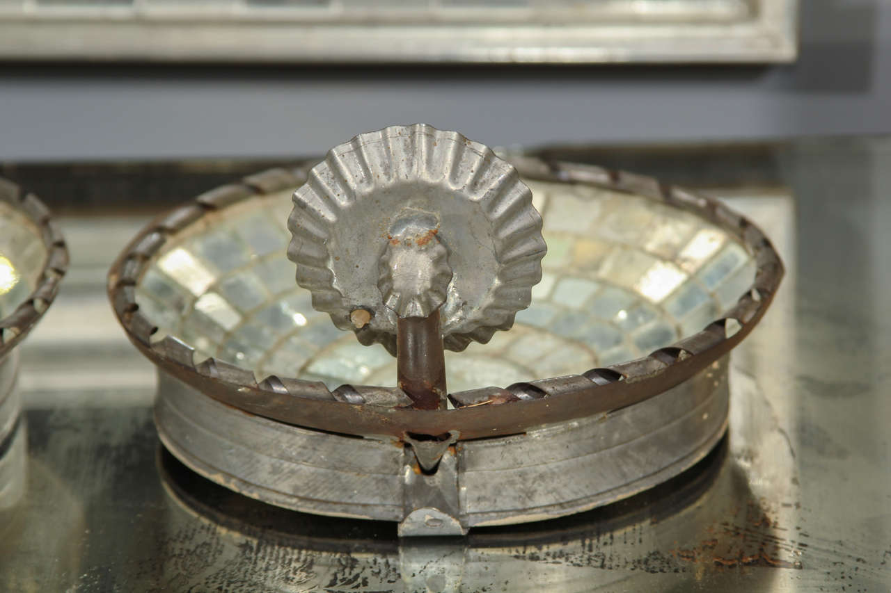 19th Century Pair Mirrored Candle Sconces