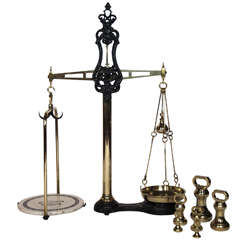 Antique Set of Victorian Weighing Scales by W&T Avery of Birmingham