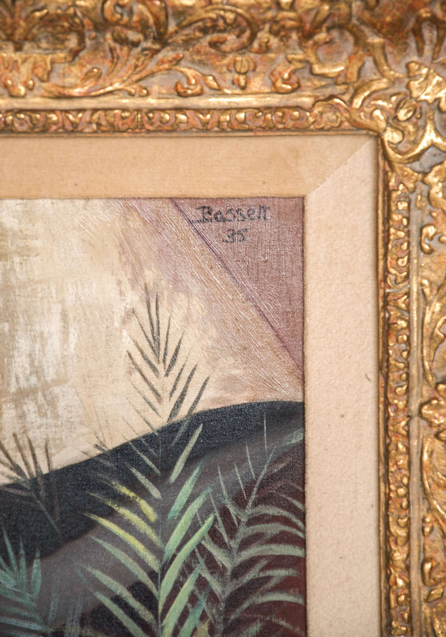 British Oil on Canvas by Bassett Fitzgerald Wilson