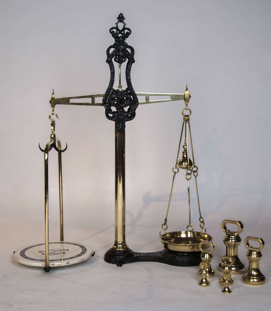 Set of Victorian Weighing Scales by W&T Avery of Birmingham at 1stDibs