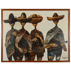 Oil Painting of Musicians