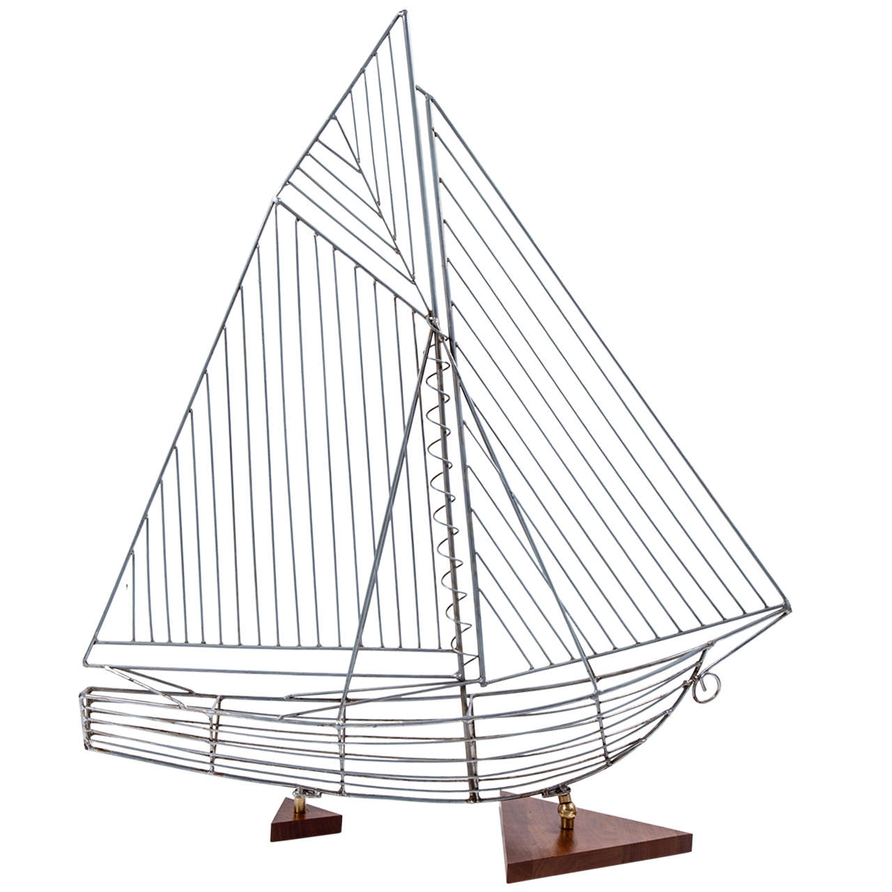 Moderner moderner Segelboot im Stil von Curtis Jere