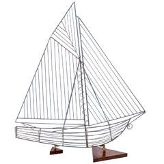 Modern Sailboat in the Style of Curtis Jere 9
