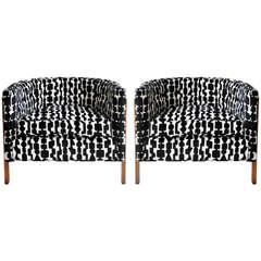 Pair of Barrel Chairs