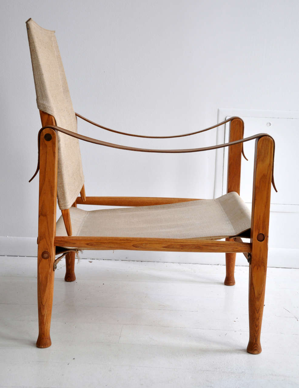 Pair of Danish Safari Chairs 1