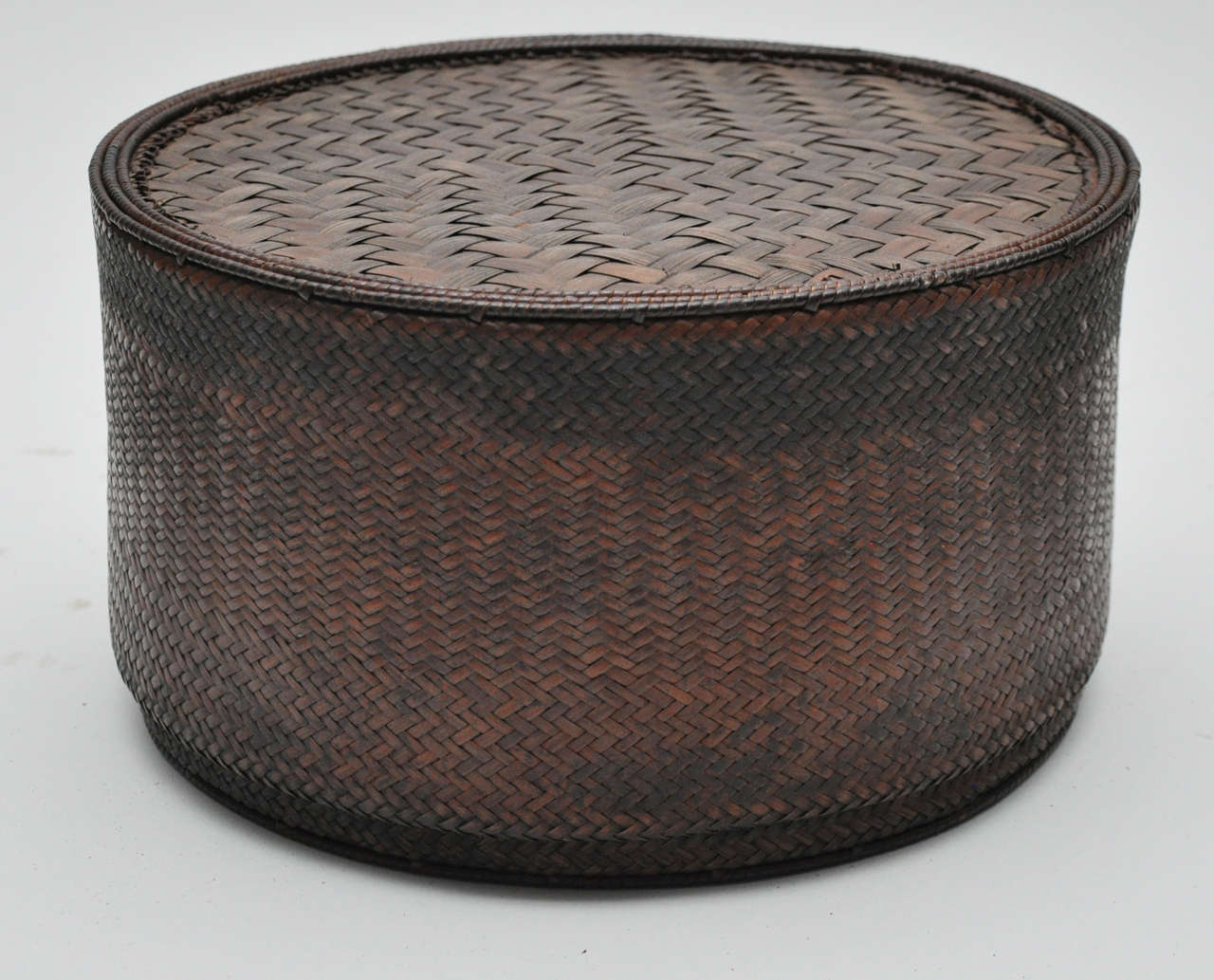 Late 20th Century Trio of Woven African Basket/Containers