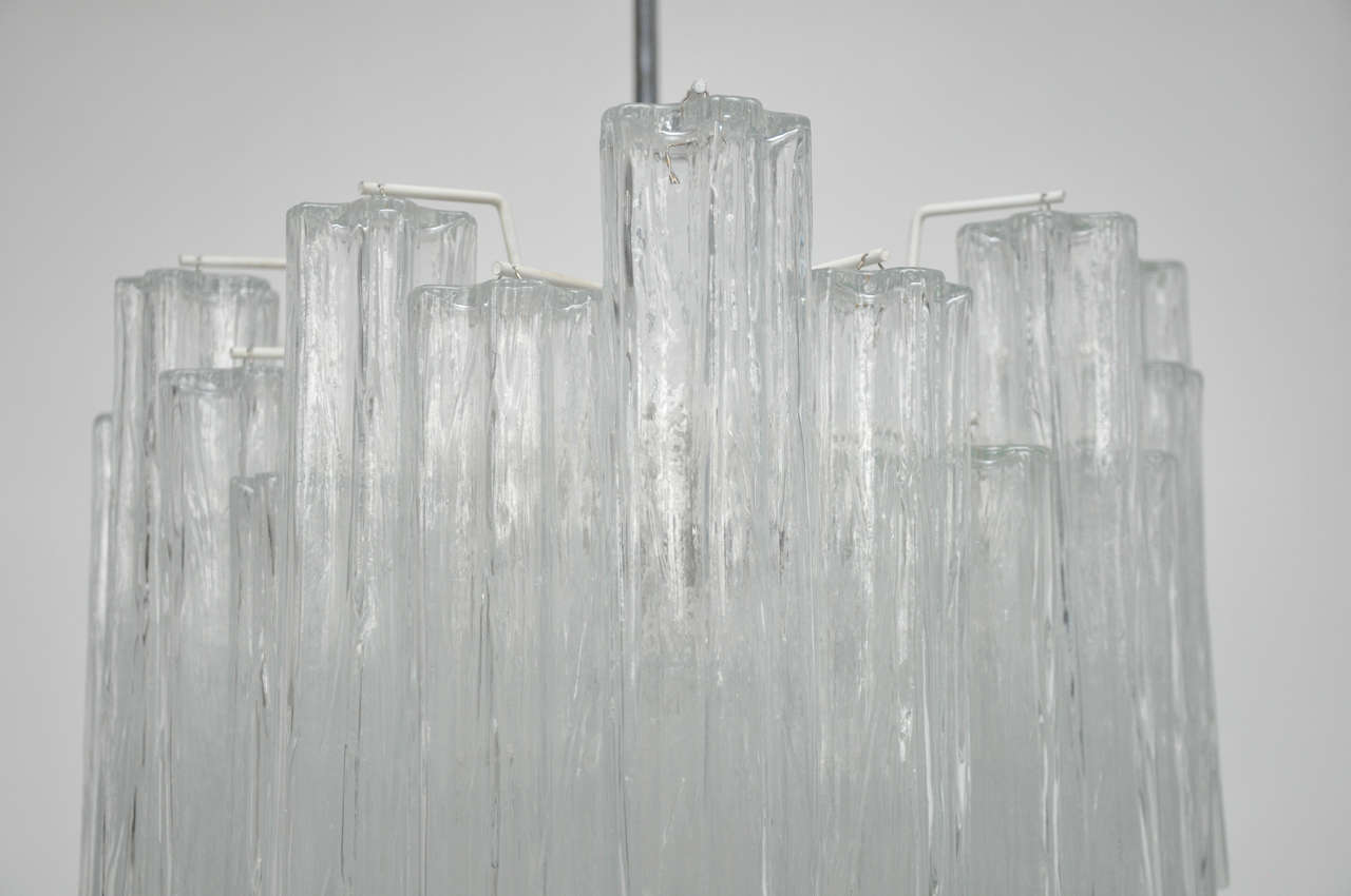 Mid-20th Century Large Italian Camer Glass Chandelier