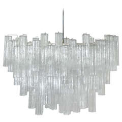 Large Italian Camer Glass Chandelier