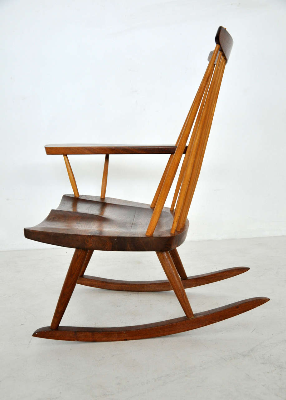 Hickory George Nakashima Rocking Chair