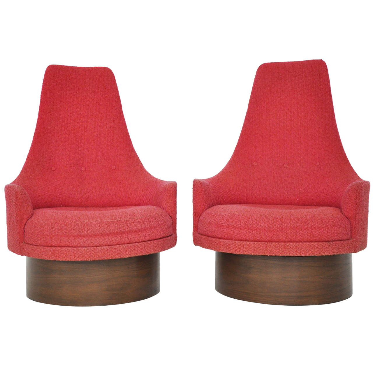 High Back Swivel Chairs by Adrian Pearsall