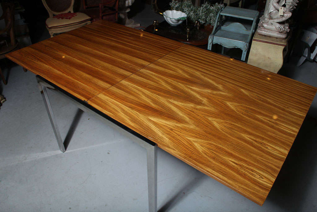 Pace Zebra Wood Dining Table at 1stdibs