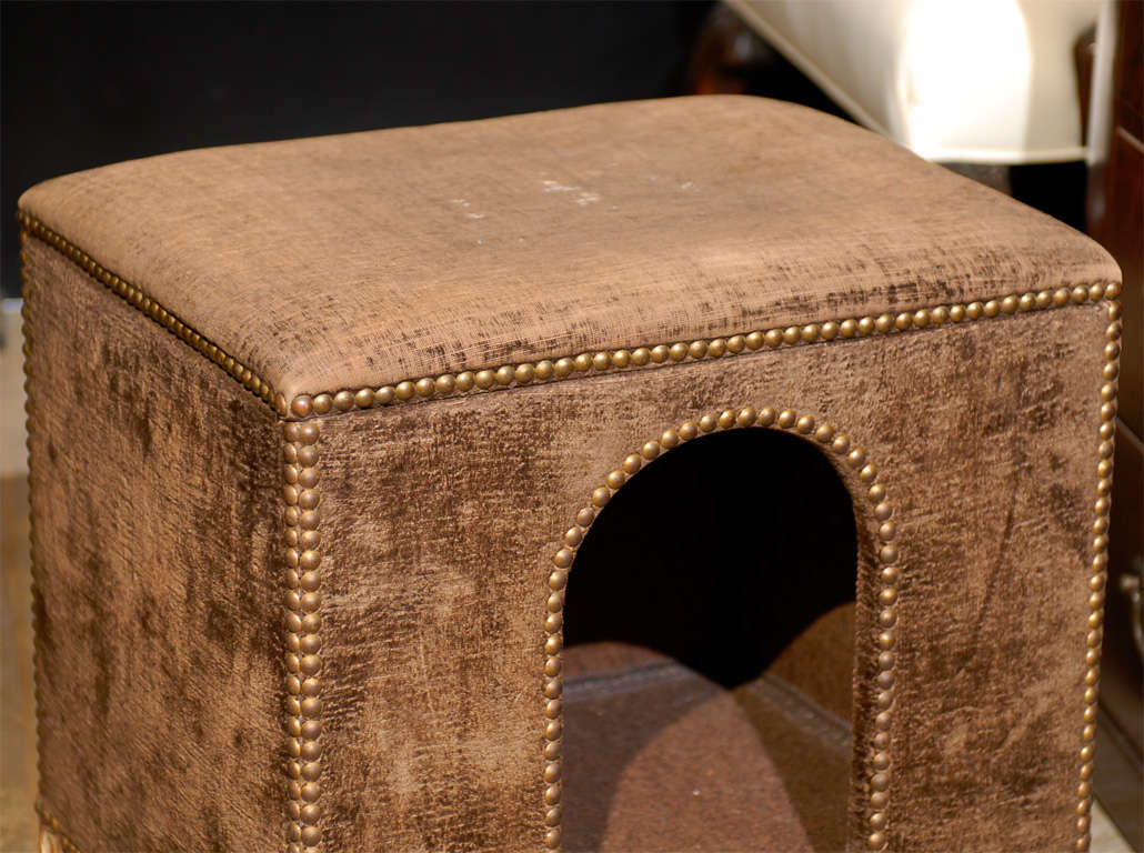19th Century 19thc Dog Bed With Nailheads