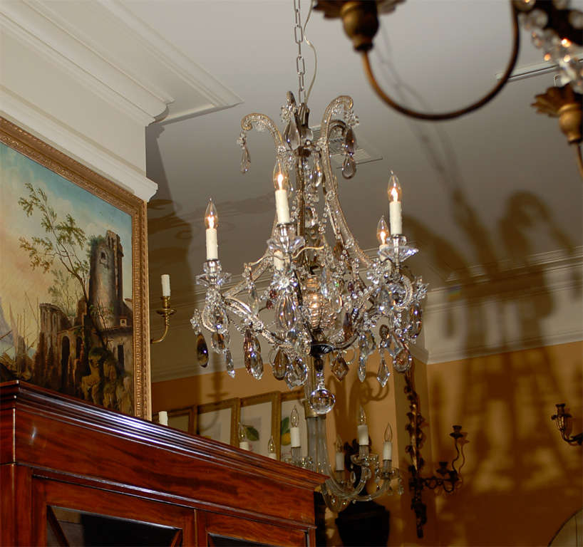 Attributed To Baccarat, 19thc Crystal Chandelier