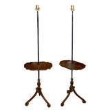 Pair Of 19thc Chinoiserie Floor Lamps