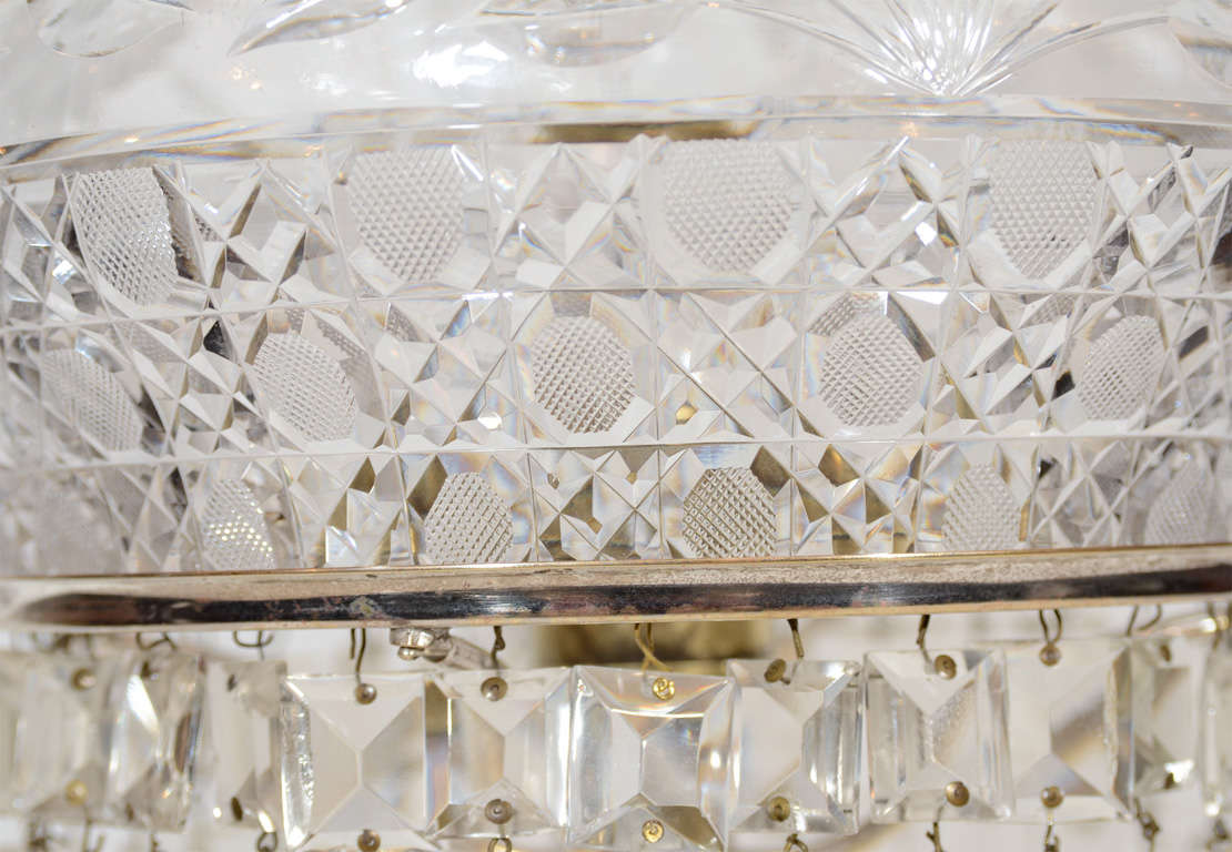 Aesthetic Movement Boudoir Lamp in Fine Cut Crystal 2