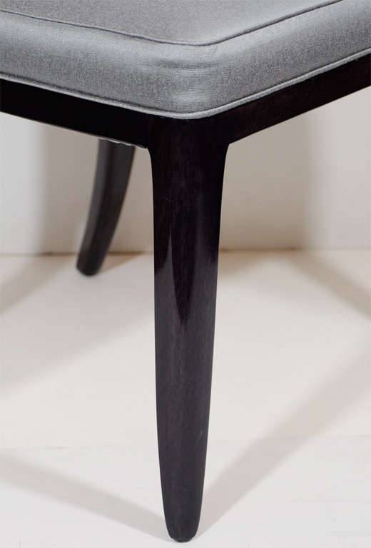 Stunning Set of Six Klismos Style Dining Chairs by Dunbar 1