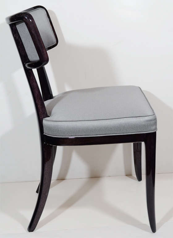 Stunning Set of Six Klismos Style Dining Chairs by Dunbar 2